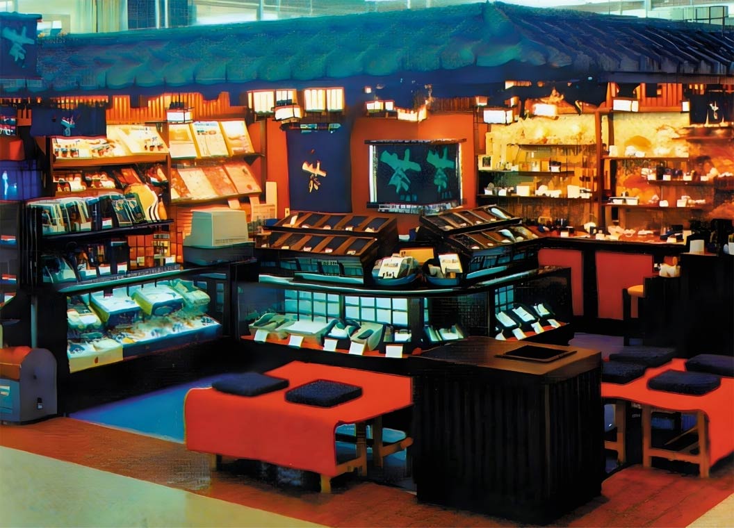 直営専門店第一号「茶十徳 日吉店」外観(1977年)