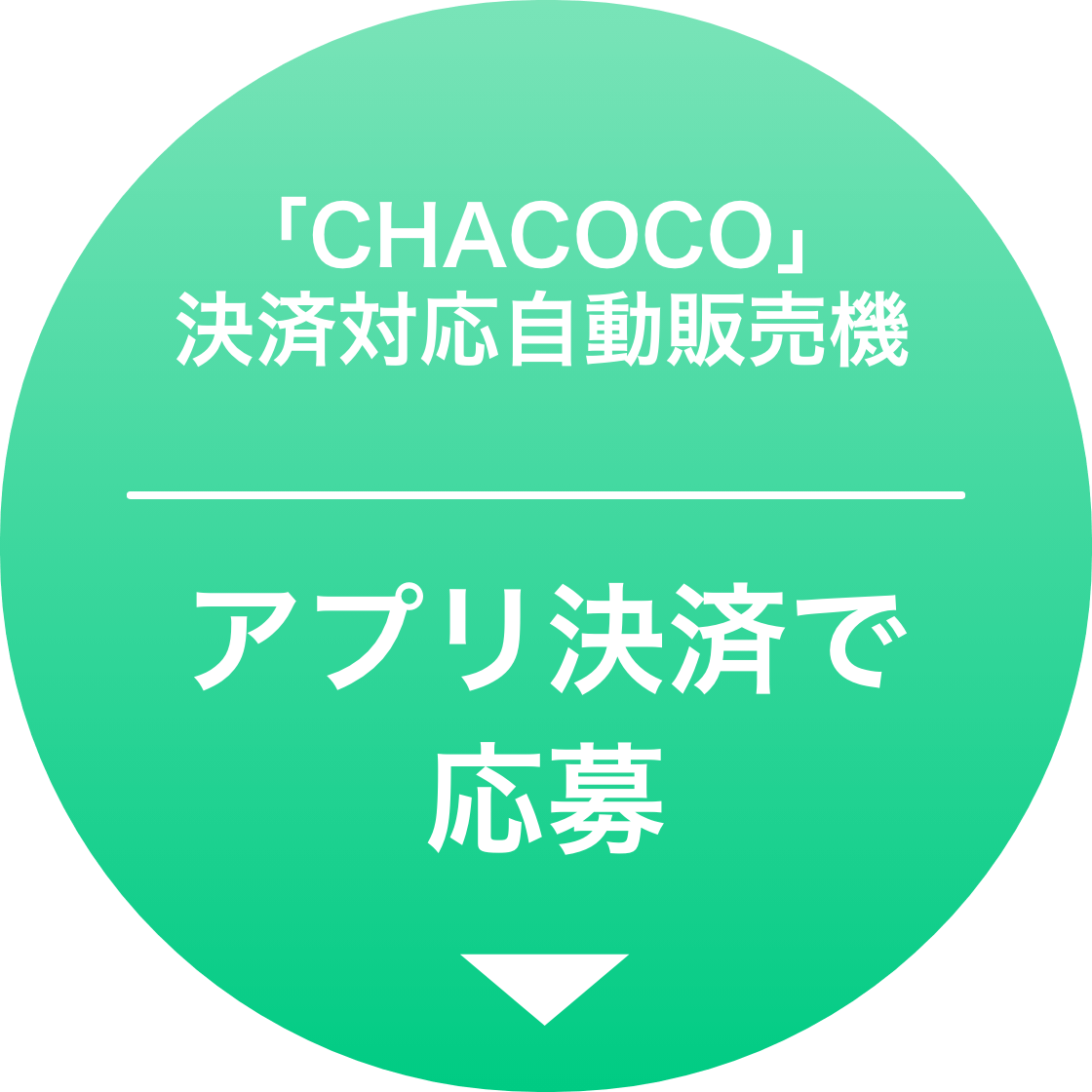 「CHACOCO」決済対応自動販売機