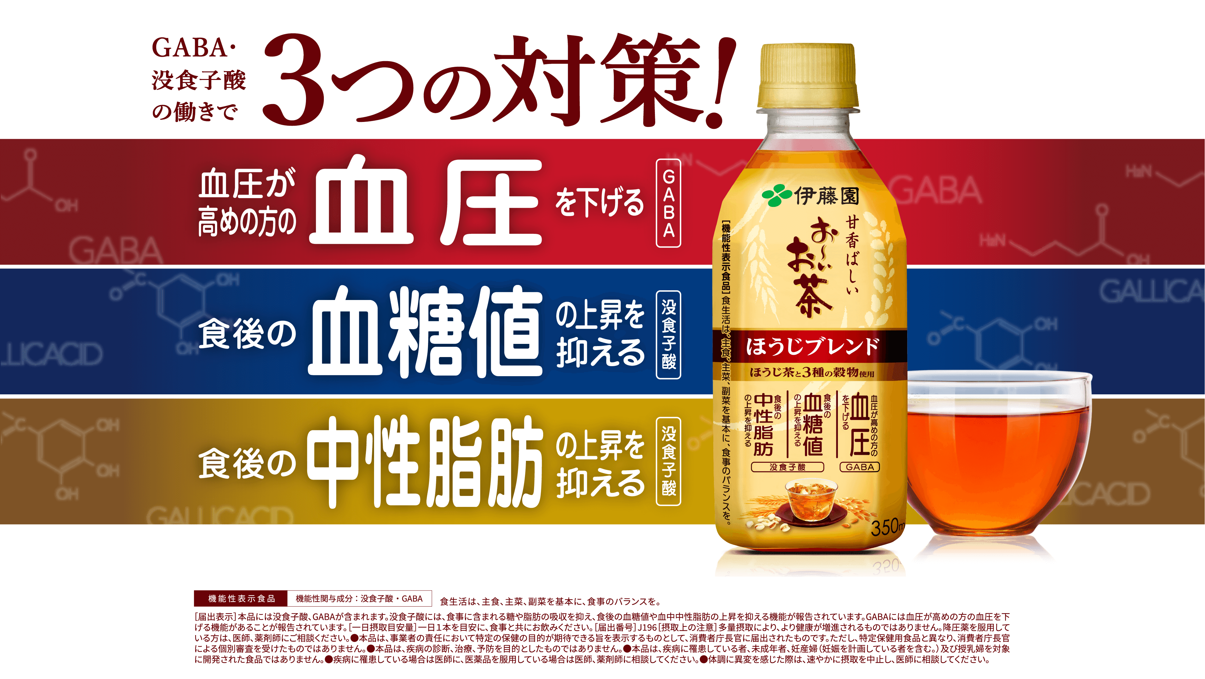 GABA・没食子酸の働きで3つの対策！
