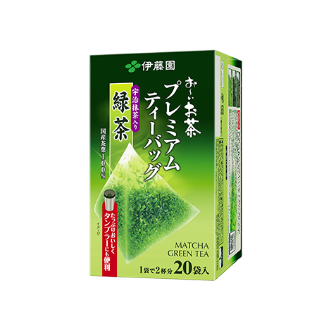 お～いお茶 プレミアムティーバッグ 宇治抹茶入り緑茶