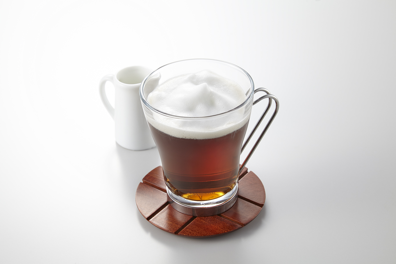 カフェインゼロむぎ茶オレ(ホット)