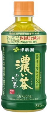 お～いお茶 濃い茶 電子レンジ対応 ホットPET 345ml