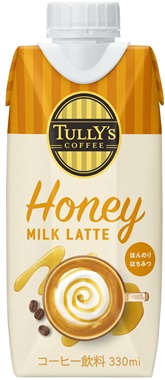 TULLY’S COFFEE HONEY MILK LATTE キャップ付き紙パック 330ml