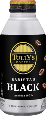 TULLY’S COFFEE BARISTA’S BLACK ボトル缶 390ml