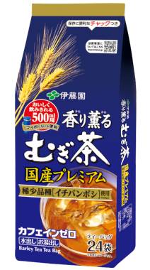 香り薫るむぎ茶 国産プレミアム ティーバッグ 24袋