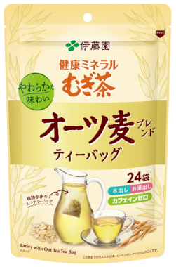 健康ミネラルむぎ茶 オーツ麦ブレンドティーバッグ