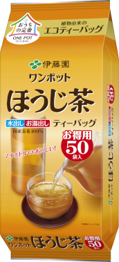 ワンポットエコティーバッグ ほうじ茶