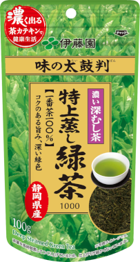 味の太鼓判 特上蒸し緑茶1000 100g