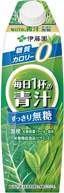 毎日1杯の青汁 すっきり無糖 紙パック 1000ml 屋根型キャップ付容器