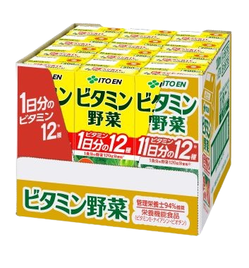 ビタミン野菜 紙パック 200ml（12本入りハーフケース）