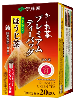 お～いお茶 プレミアムティーバッグ 一番茶入りほうじ茶