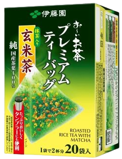 お～いお茶 プレミアムティーバッグ 宇治抹茶入り玄米茶