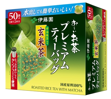 お～いお茶 プレミアムティーバッグ 宇治抹茶入り玄米茶 50袋