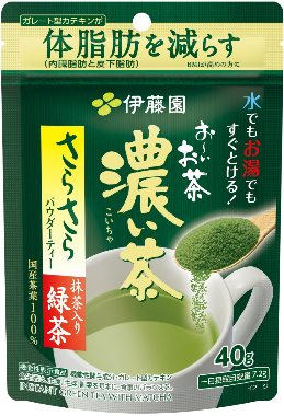 お～いお茶 濃い茶 さらさら抹茶入り緑茶 40g
