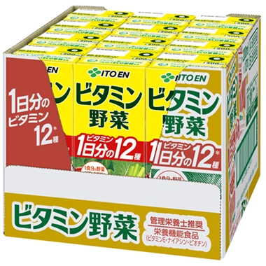 ビタミン野菜 紙パック 200ml（12本入りハーフケース）