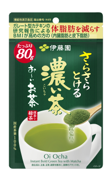 お～いお茶 濃い茶 さらさら抹茶入り緑茶 80g