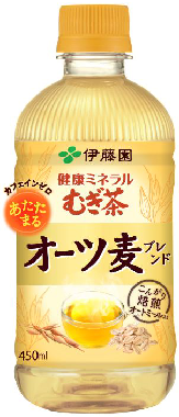 健康ミネラルむぎ茶 オーツ麦ブレンド ホットPET 450ml