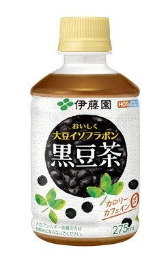 おいしく大豆イソフラボン 黒豆茶 HOT＆COLD兼用・電子レンジ対応 PET 275ml