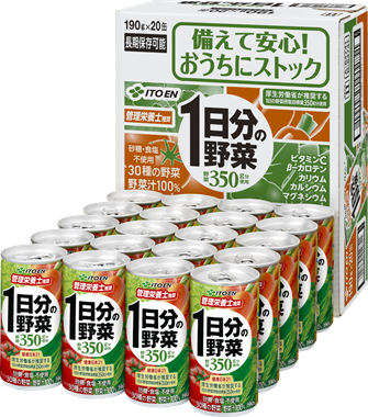 1日分の野菜 缶 190g（20本入りケース販売品） | 商品情報 | 伊藤園