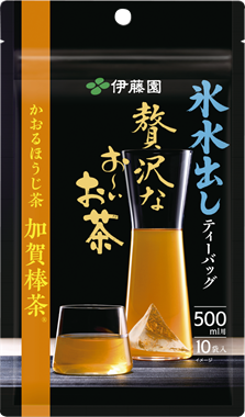 氷水出しティーバッグ 贅沢なお～いお茶 かおるほうじ茶 加賀棒茶 10袋