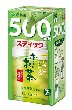 さらさらとける お～いお茶 抹茶入り緑茶 500ml用スティック ７本入り