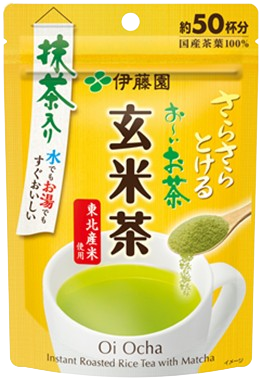 さらさらとける お~いお茶抹茶入り玄米茶 40g