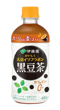 おいしく大豆イソフラボン黒豆茶 ホットPET 450ml