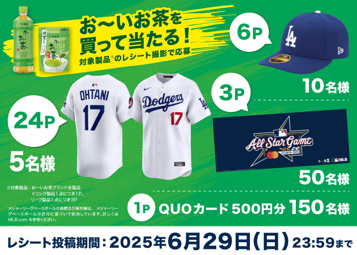 大谷翔平選手応援グッズなどが当たる！キャンペーン