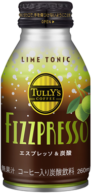 TULLY’S COFFEE FIZZPRESSO LIME TONIC ボトル缶 260ml