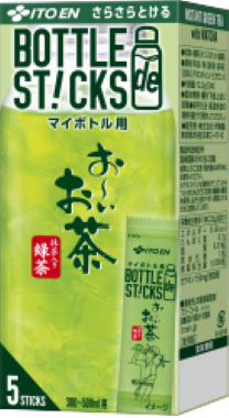 さらさらとける BOTTLE de STICKS お～いお茶 抹茶入り緑茶 5本入り