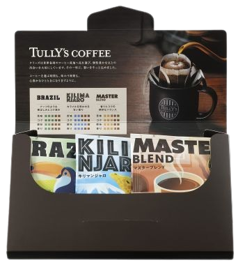 TULLY’S COFFEE ドリップアソートギフト6P 54g（9g×6袋）ドリップバッグ