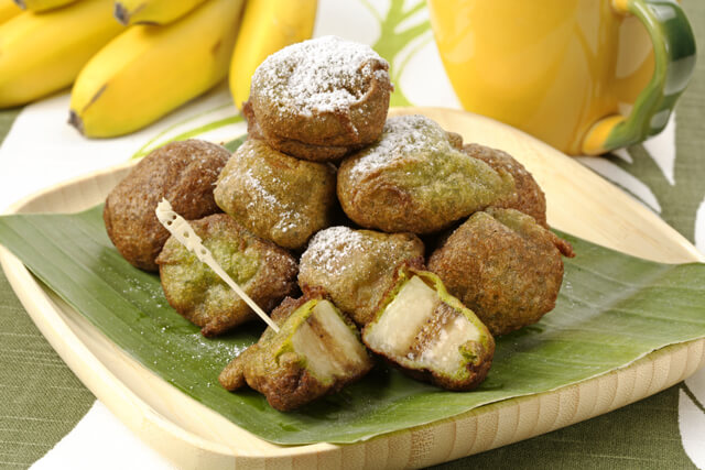 揚げバナナフリッターアラモードのレシピ